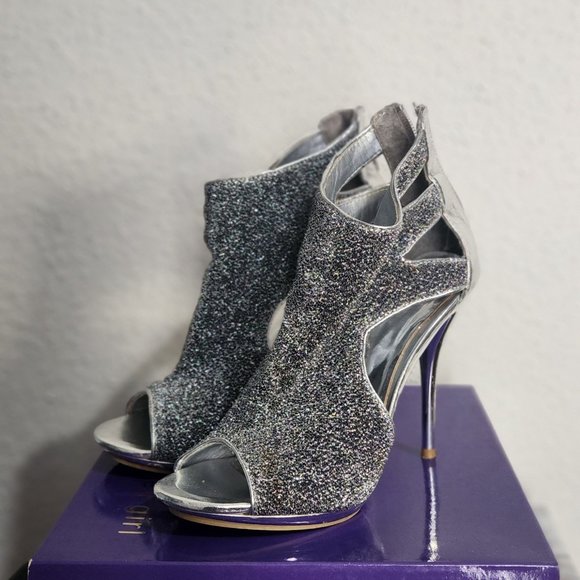 Madden Girl Silver Bead Stilettos - Picture 1 of 3